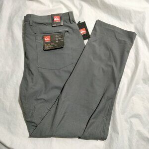 Quiksilver Mens Stretch Tech Woven Chino Slim Fit Pants Gray 36x32(Act Sz 37x31